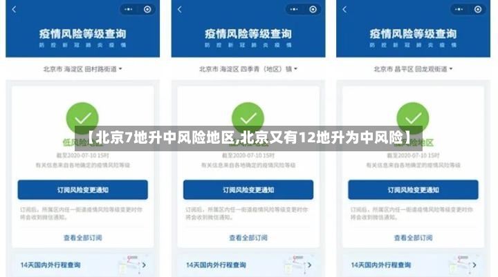 【北京7地升中风险地区,北京又有12地升为中风险】-第2张图片