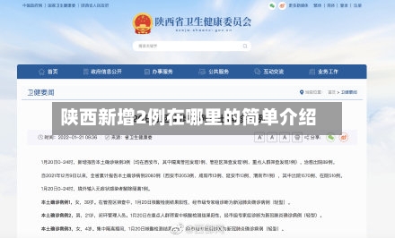 陕西新增2例在哪里的简单介绍-第3张图片
