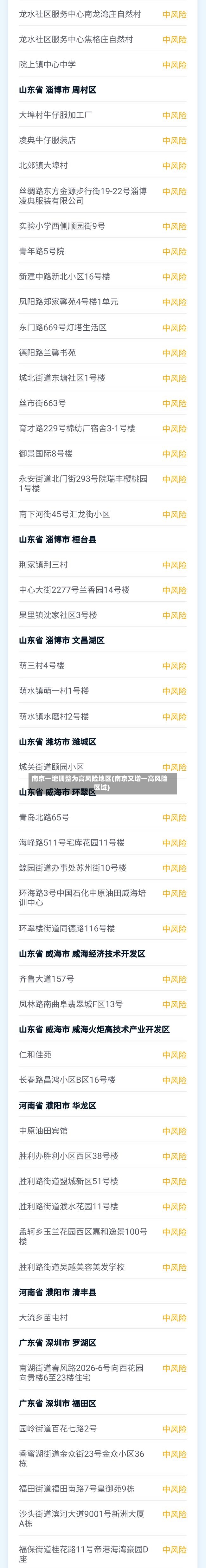 南京一地调整为高风险地区(南京又增一高风险区域)-第2张图片