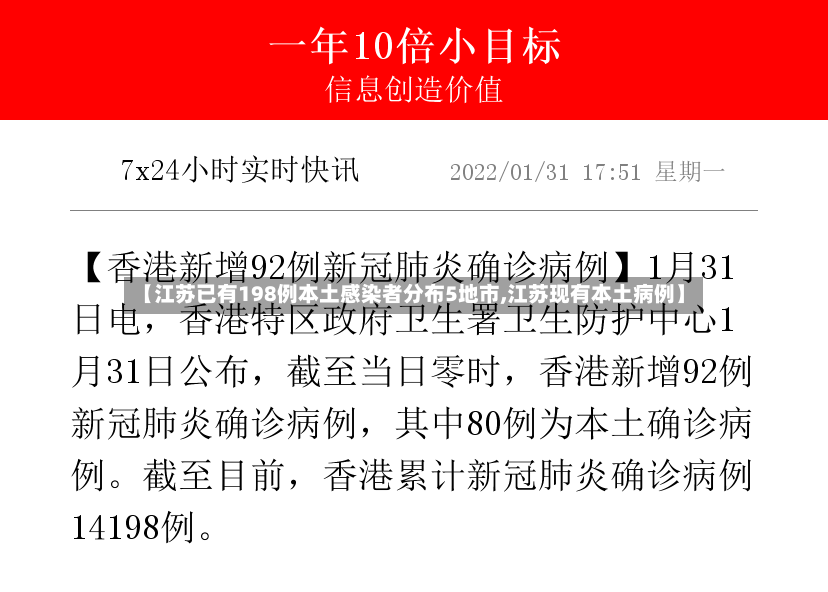 【江苏已有198例本土感染者分布5地市,江苏现有本土病例】