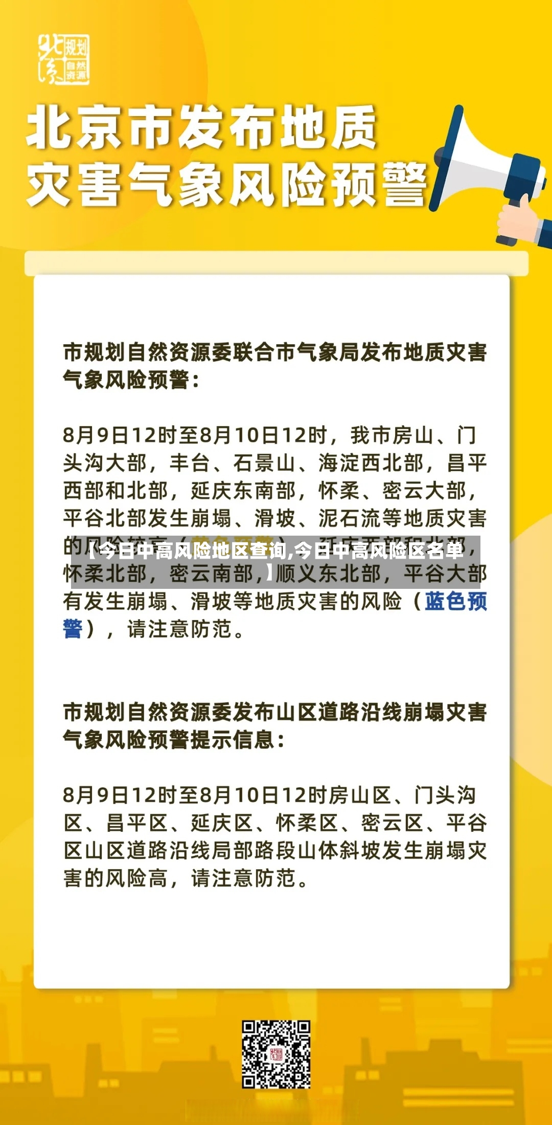 【今日中高风险地区查询,今日中高风险区名单】