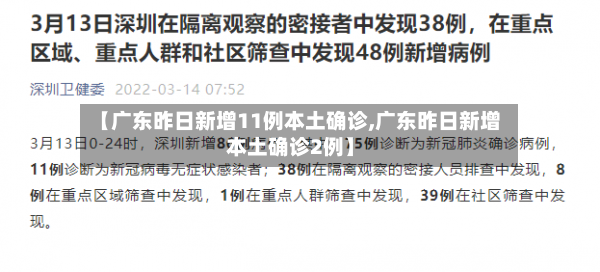 【广东昨日新增11例本土确诊,广东昨日新增本土确诊2例】-第2张图片