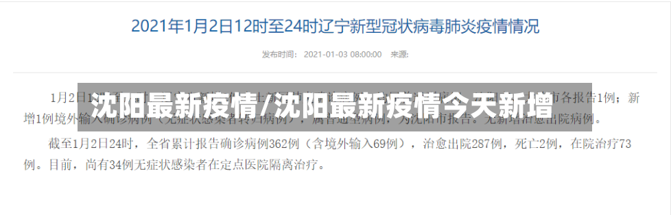 沈阳最新疫情/沈阳最新疫情今天新增-第2张图片