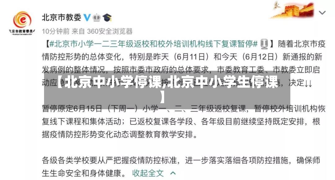 【北京中小学停课,北京中小学生停课】