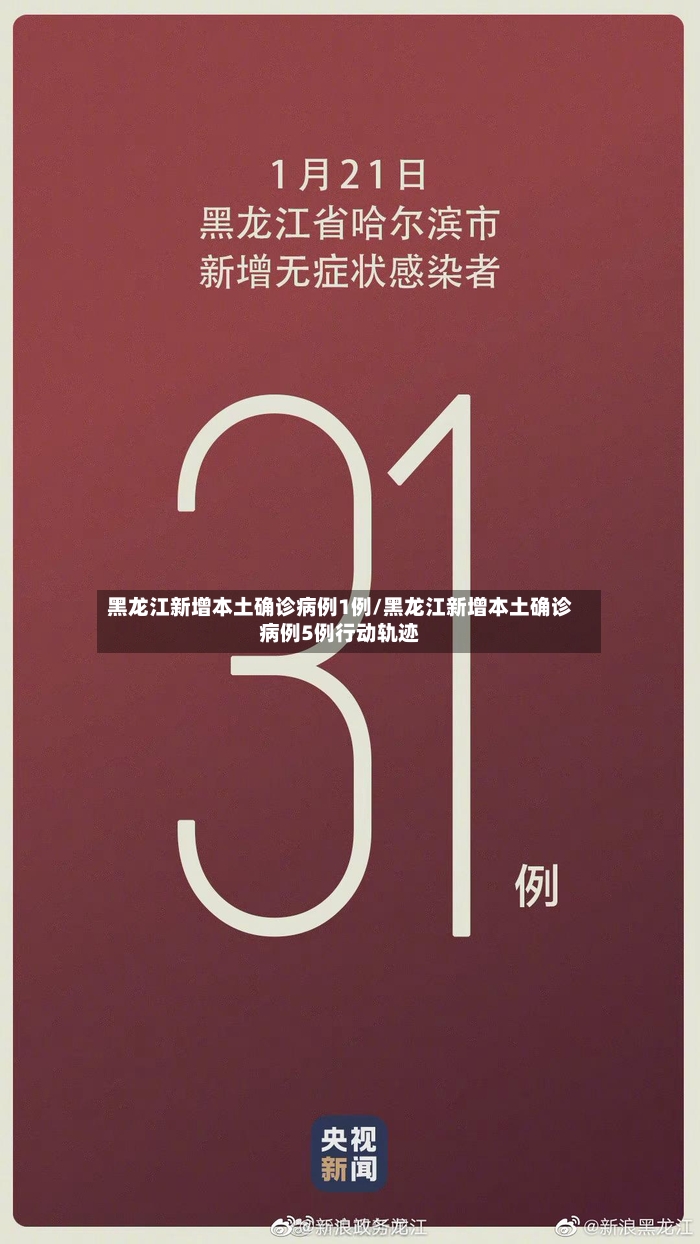 黑龙江新增本土确诊病例1例/黑龙江新增本土确诊病例5例行动轨迹-第2张图片