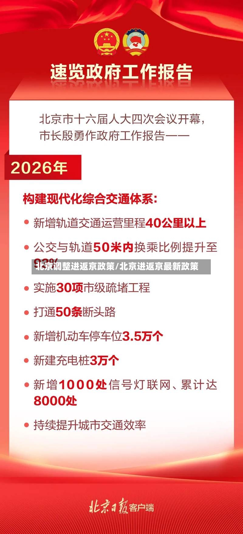北京调整进返京政策/北京进返京最新政策