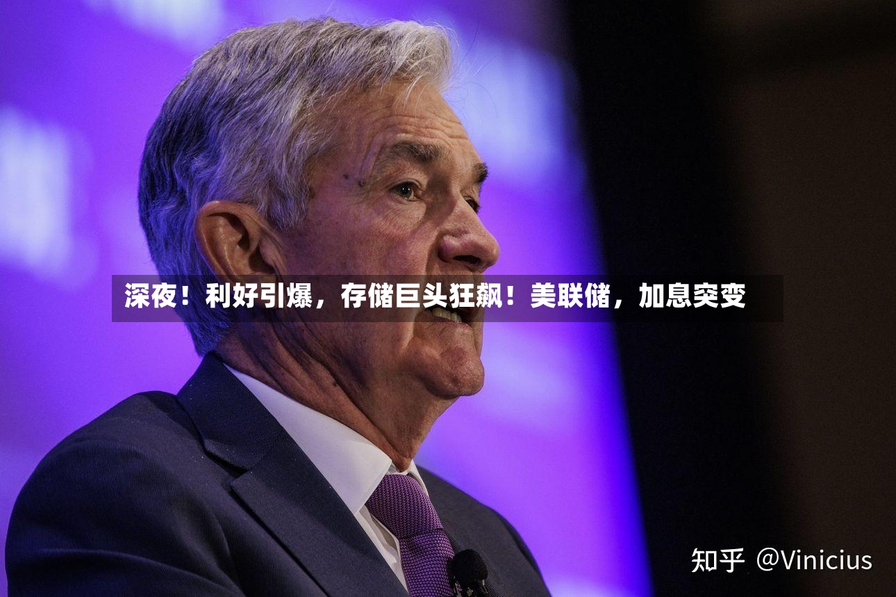 深夜！利好引爆	，存储巨头狂飙！美联储，加息突变-第2张图片