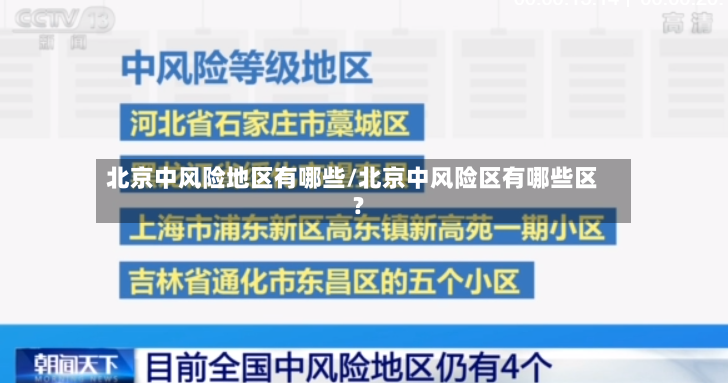 北京中风险地区有哪些/北京中风险区有哪些区?-第3张图片
