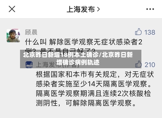 北京昨日新增18例本土确诊/北京昨日新增确诊病例轨迹-第2张图片