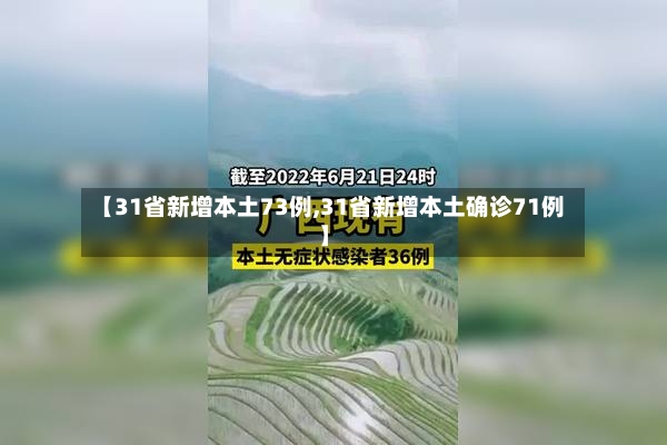 【31省新增本土73例,31省新增本土确诊71例】