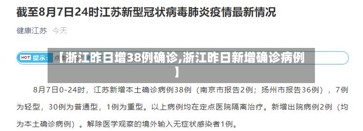 【浙江昨日增38例确诊,浙江昨日新增确诊病例】-第2张图片