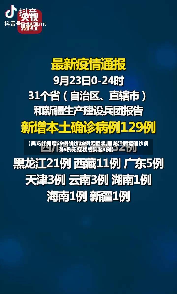 【黑龙江新增29例确诊28例无症状,黑龙江新增确诊病例5例无症状感染者3例】