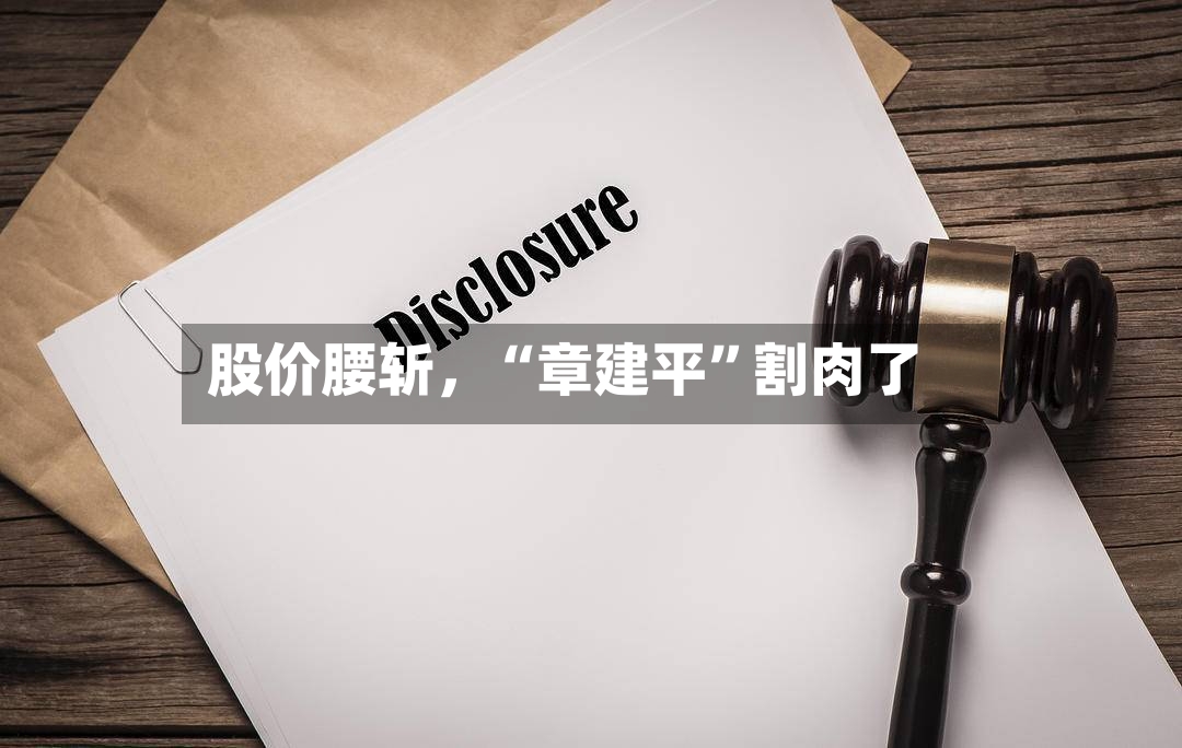 股价腰斩	，“章建平	”割肉了-第2张图片