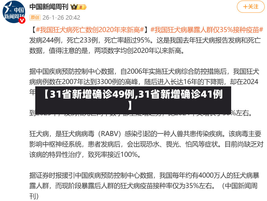 【31省新增确诊49例,31省新增确诊41例】-第2张图片