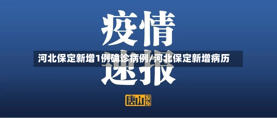 河北保定新增1例确诊病例/河北保定新增病历-第2张图片