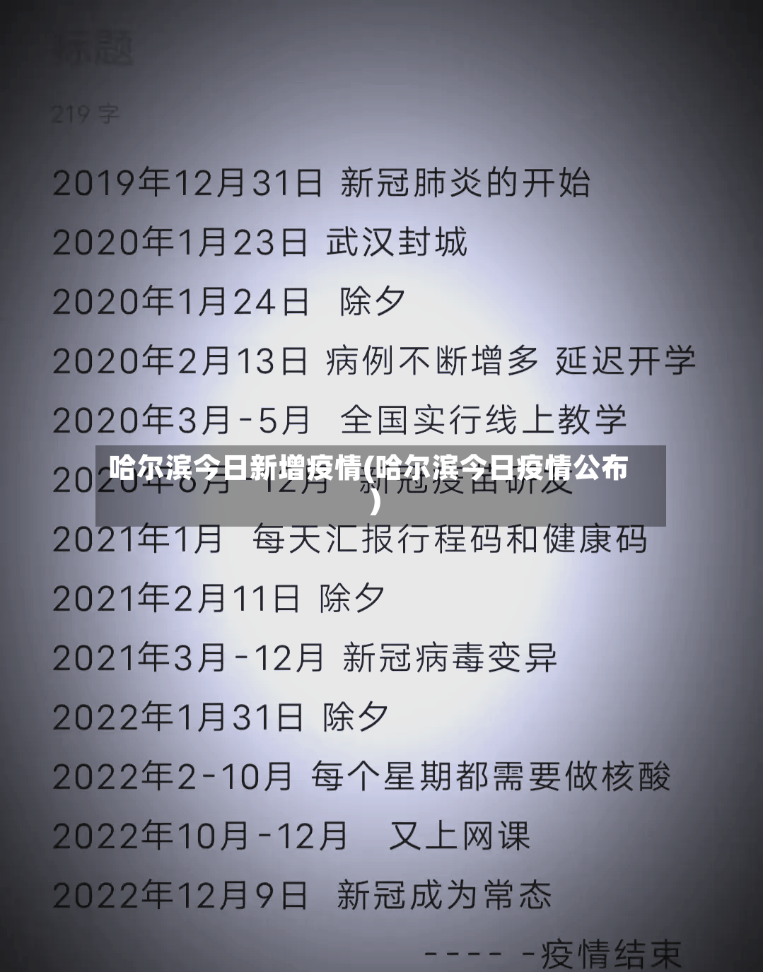 哈尔滨今日新增疫情(哈尔滨今日疫情公布)-第2张图片