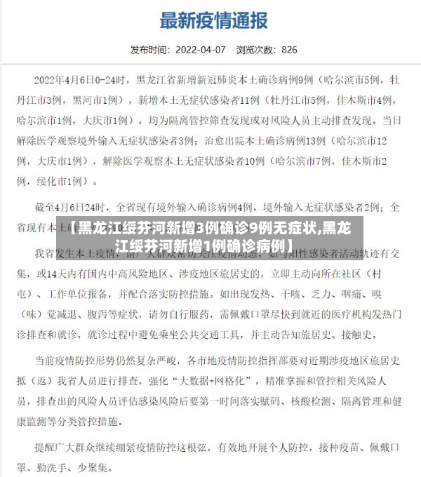 【黑龙江绥芬河新增3例确诊9例无症状,黑龙江绥芬河新增1例确诊病例】-第3张图片